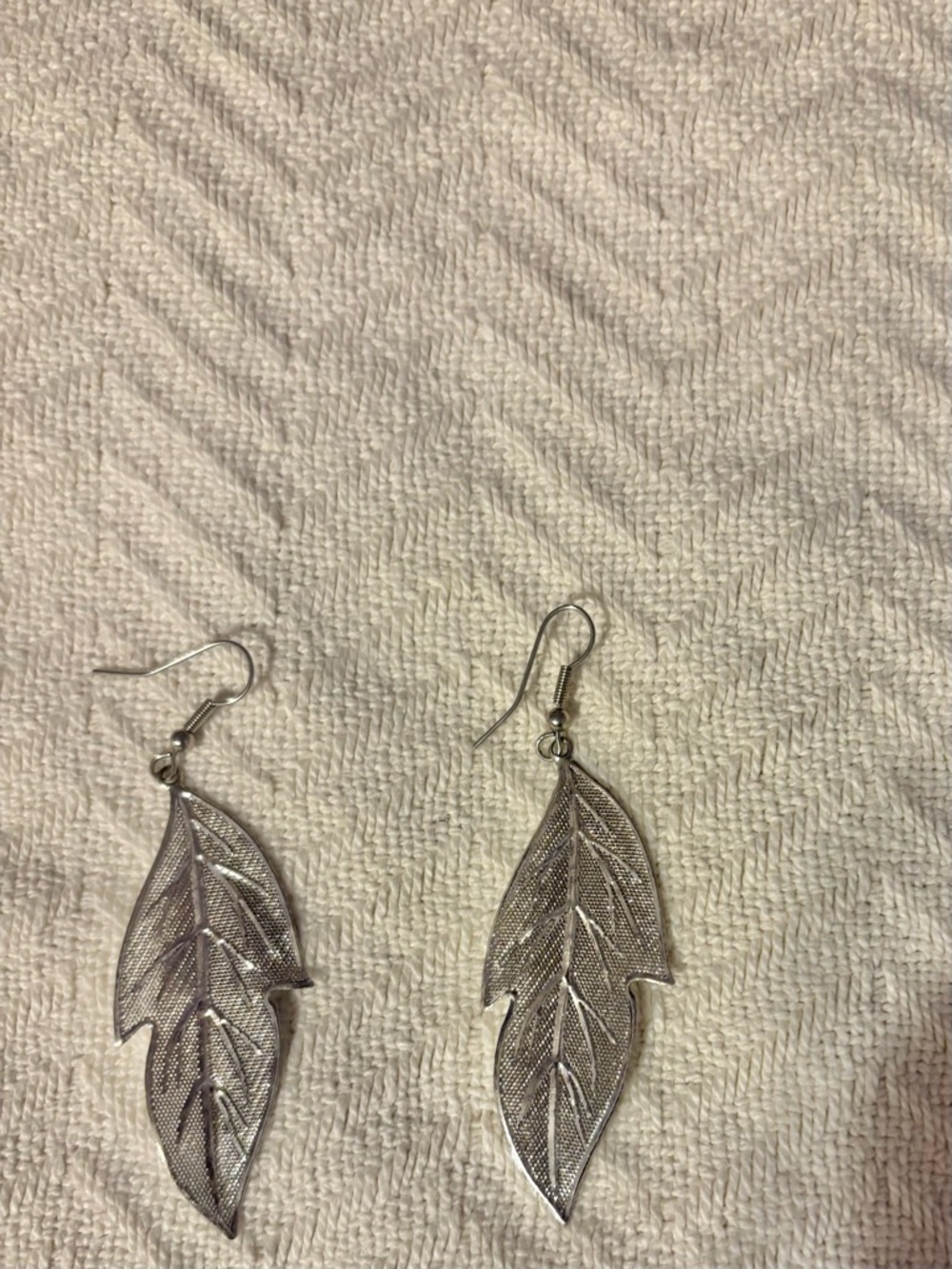 Silver Leaf Dangle Earrings - Elegant Women’s Jewelry